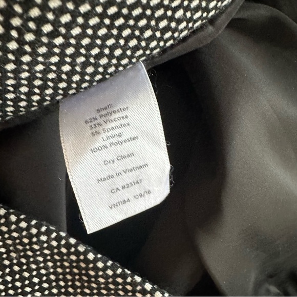 TALBOTS Micro Check Plaid Knit Straight Leg Trousers 18 - Picture 10 of 10